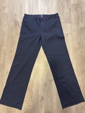 Tommy Hilfiger Flare Leg Pants Women's 6Navy Blue Stretch Zip Fly Classic