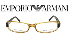 EMPORIO ARMANI montatura per occhiali da vista uomo donna made italy marrone