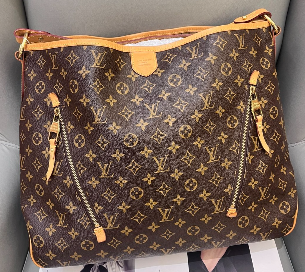 Louis Vuitton Delightful GM Monogram Shoulder Bag Brown Gold Women