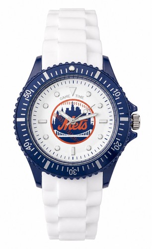 NIB Game Time New York Mets MLB Baseball Wristwatch Fan Gear