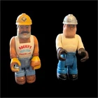 Vintage Fisher-Price Husky Helpers Construction Worker Figures Lot