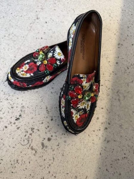 Men Dolce Gabbana Loafers Multicolor Leather 36