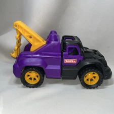 Vintage Tonka Recovery Tow Truck Plastic Purple Black 1995 Hasbro H4.5" L9" Rare