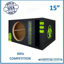 30HZ 15" Reinforced Competition Single Ported Sub Box 15" Sub Woofer Enclosure
