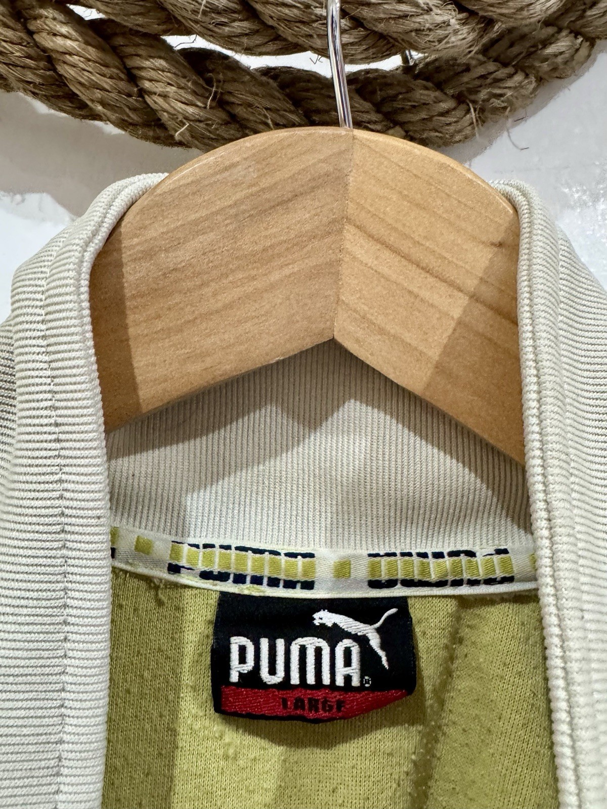 Rare Vintage 70s PUMA Full Tracksuit Navy Lime Green Made in Malaysia Size L image 4