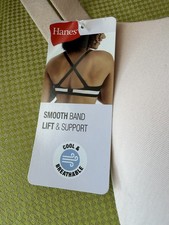 Hanes Smooth Band Lift  Support Bra LARGE NEW with Tags