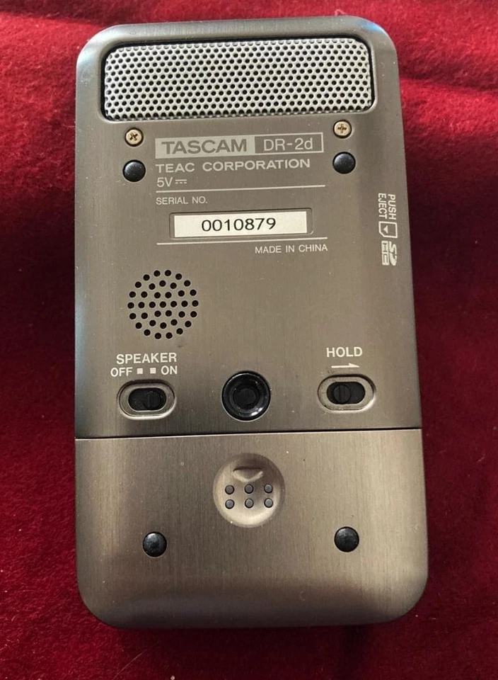TASCAM DR-2d RECORDER PCM LINEARE TEAC SD/SDHC WAV 44.1/48/96kHz 16/24bit - Immagine 3 di 4