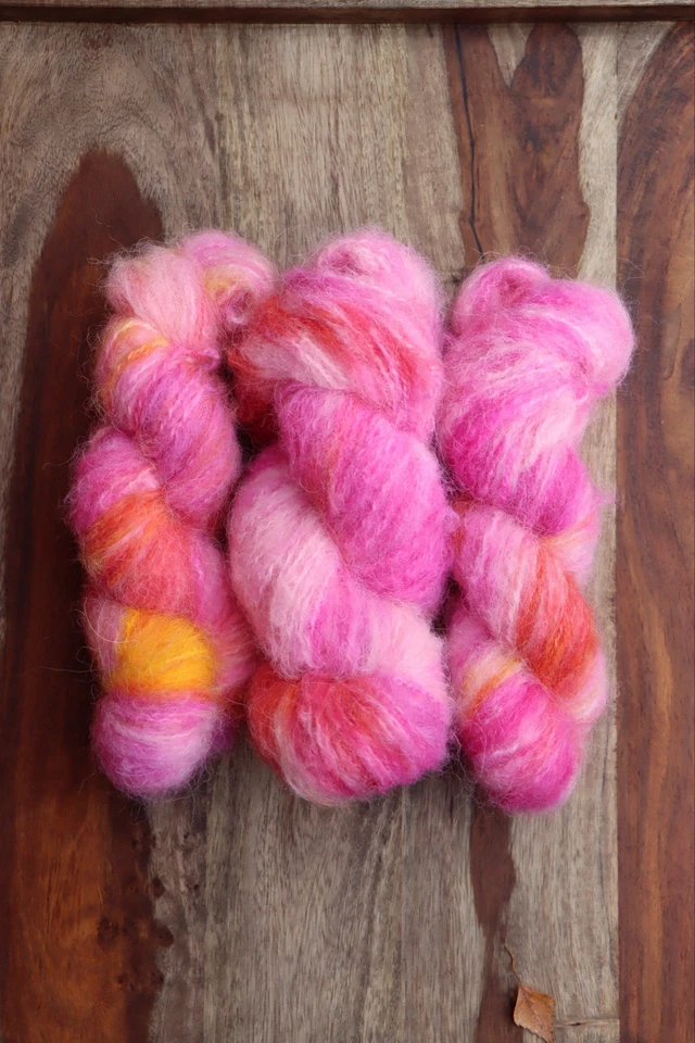 Handgefärbte Chunky Alpakawolle je 50 g - Bild 2 von 4