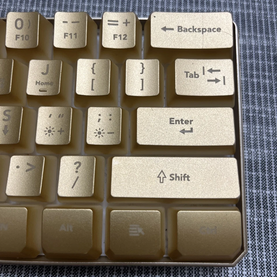 Bugha Limited Edition gold RGB Gaming 60% Keyboard - Image 2 of 4