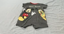 Disney Baby Romper One Piece Size 12 Month   Mickey Mouse Pluto