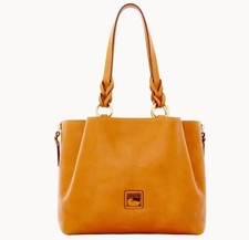  618 DOONEY  BOURKE FLORENTINE LARGE ZIP BARLOW NATURAL BAG PURSE TOTE NEW