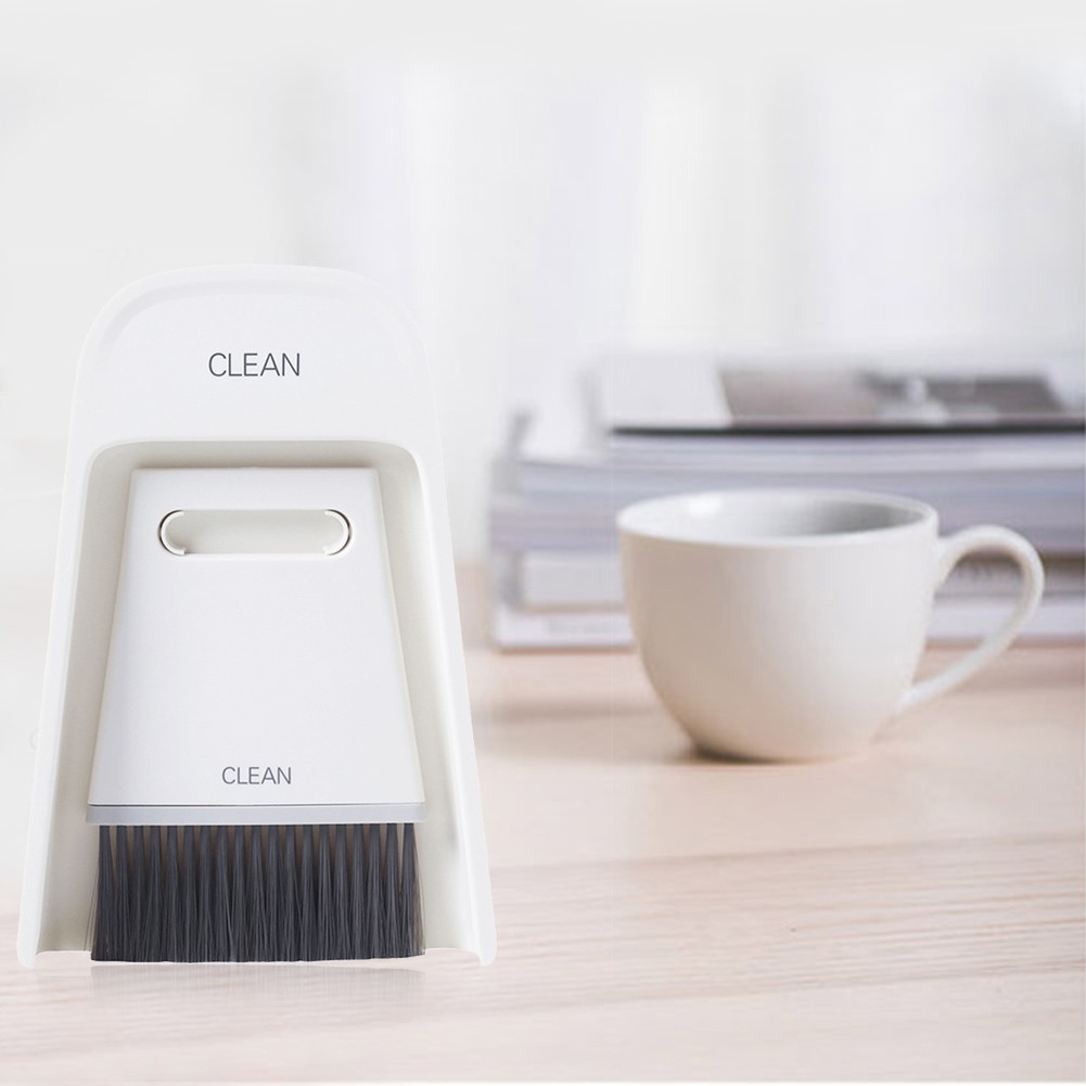 Portable Mini Broom Dustpan Set Household Desktop Cleaning Brush Wiping Cleaning