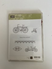 Stamp set called "Pedaling Past" by Stampin' Up