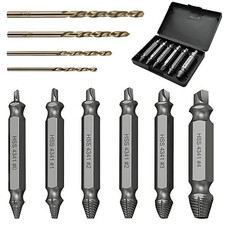 10PCS Damaged Screw Remover and Extractor Set Easy Out Stripped Screw Extractor