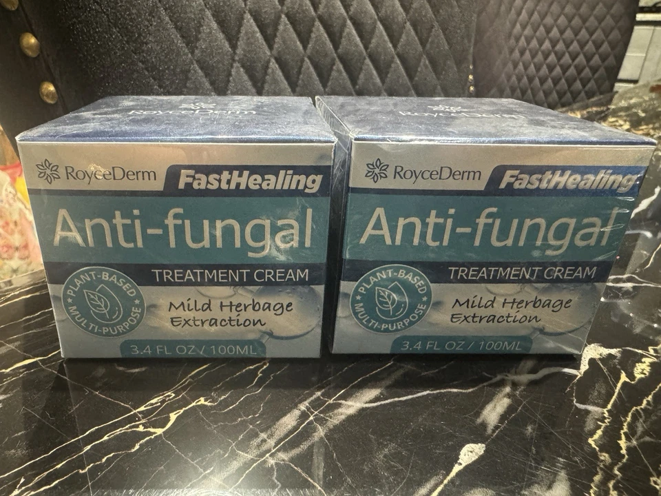 ROYCEDERMM 2 X RoyceDerm Antifungal Cream for Skin: Anti-Fungal Cream 100 Mil Plant Based