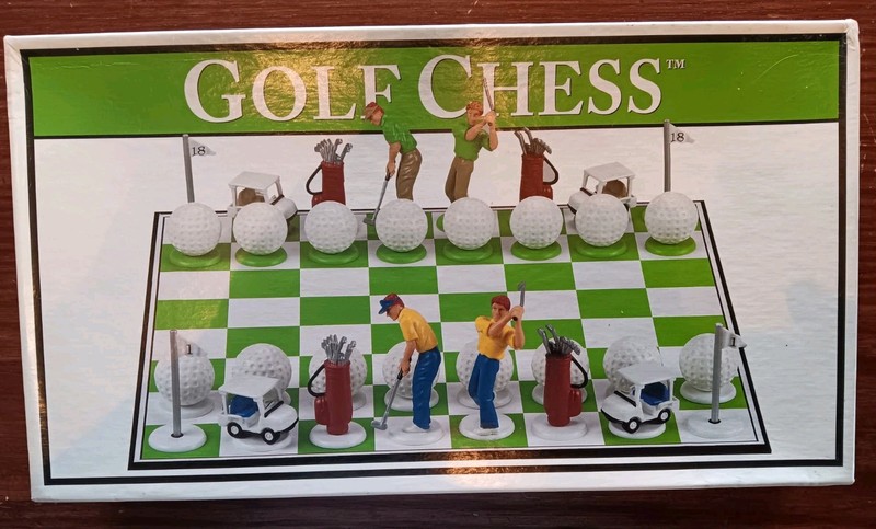 NEW Golf Chess Set Big League Promotions Novelty Board Game