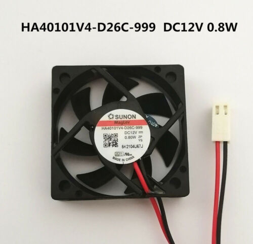 SUNON HA40101V4-D26C-999 4010 4CM 12V 0.8W 2-pin magnetic suspension silent fan - Picture 1 of 12
