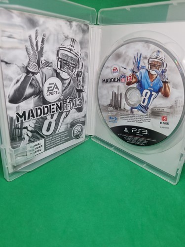 MINT DISC Madden NFL 13 PS3 Complete W Manual - Picture 2 of 3
