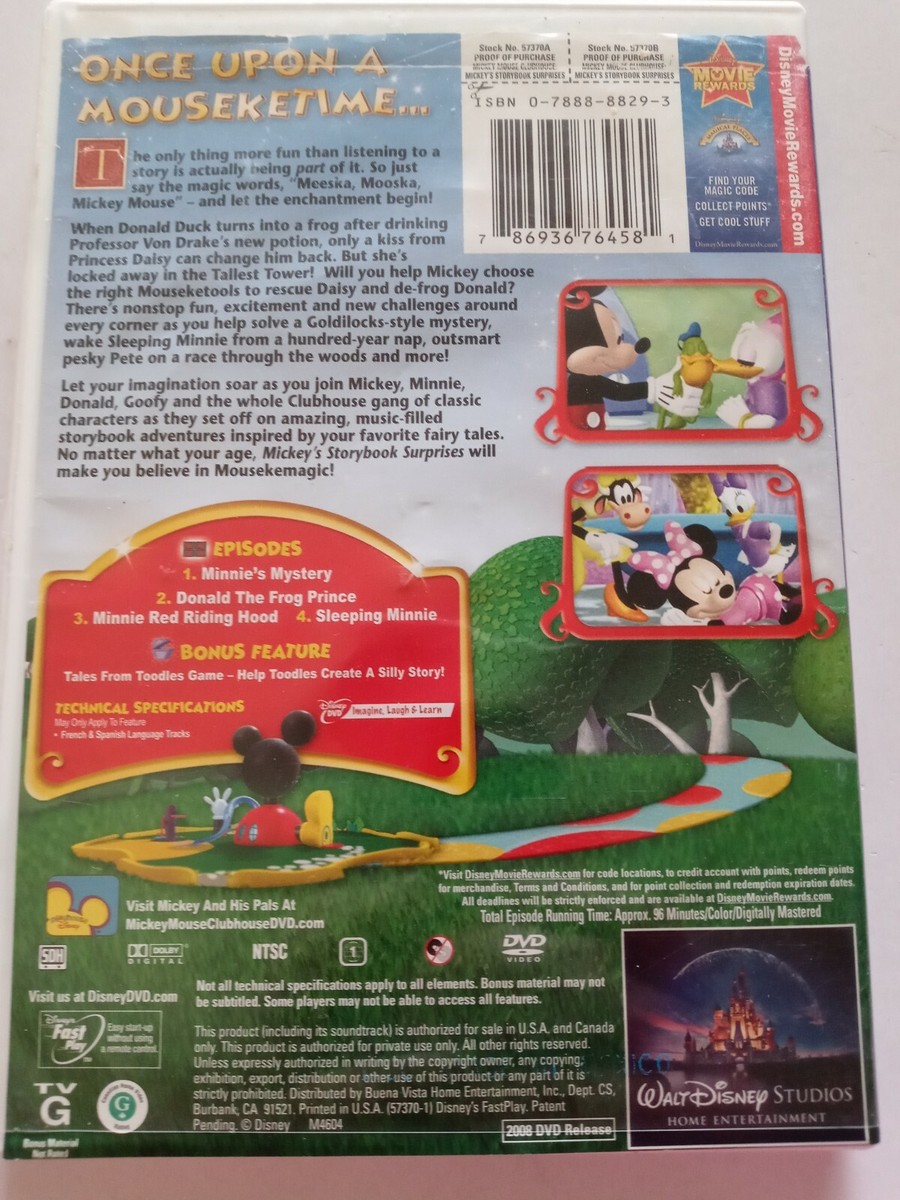 【中古】「未使用品」Mickey's Storybook Surprises [DVD] [Import] Amazon.com: Disney Mickey Mouse Clubhouse: Mickey's Storybook