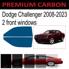 Premium Nano Carbon Window Tint fits Dodge Challenger 2008-2023 2 Fronts
