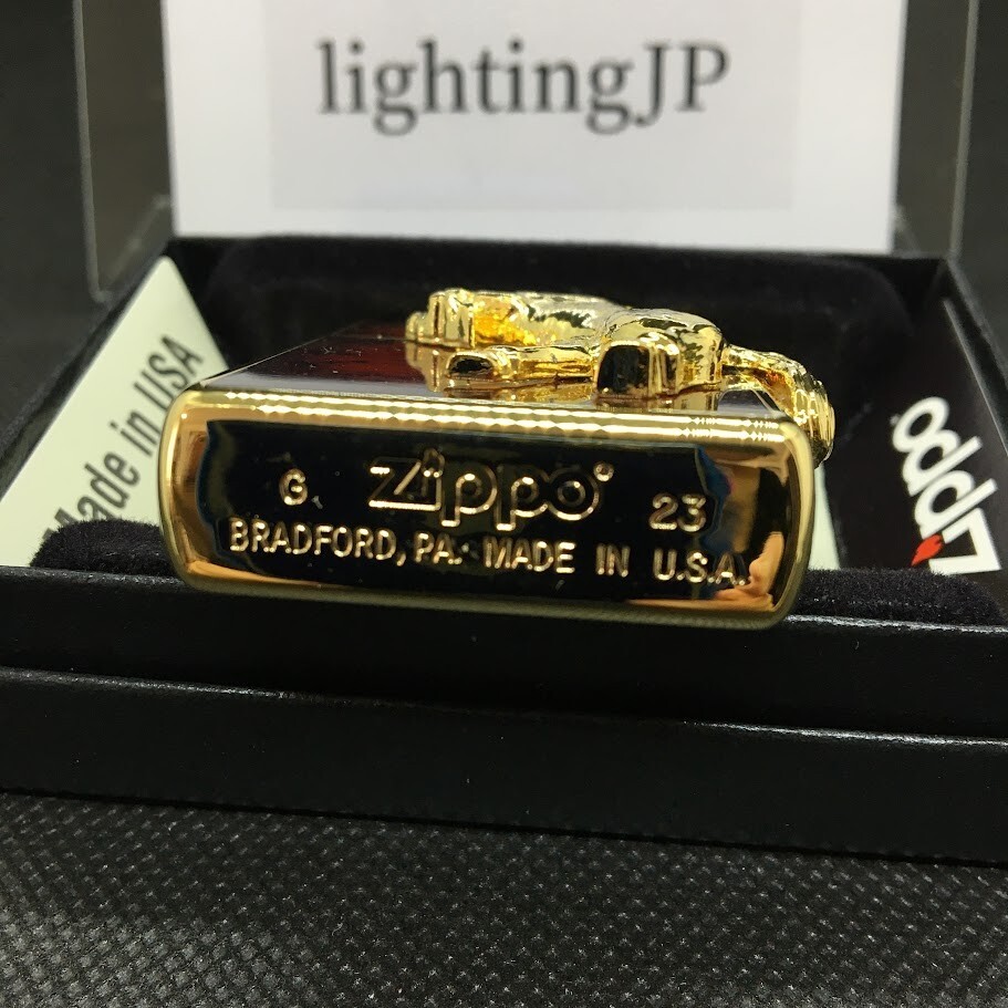 Zippo Winning Whinny Grand Crown Horse Metal Gold Red Marble