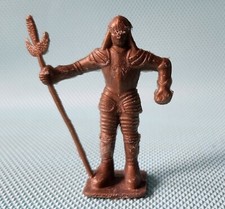 MEDIEVAL KNIGHT rare PLOMBEL Plastic TOY SOLDIER 1 vintage Argentina 1960
