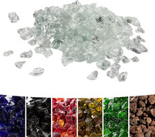 4Kg Lava Rocks for Gas Fire Pit, Tempered Glass, , Clear