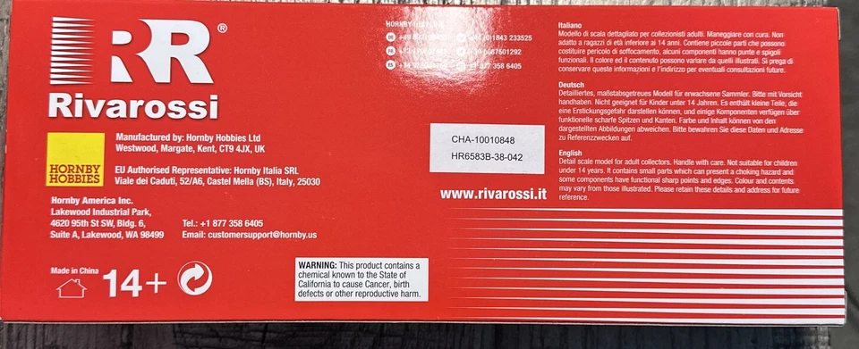Rivarossi HO Scale RTR HR6583B Plug Door Boxcar D&RGW #60940 Period III NIB! - Image 4 of 4