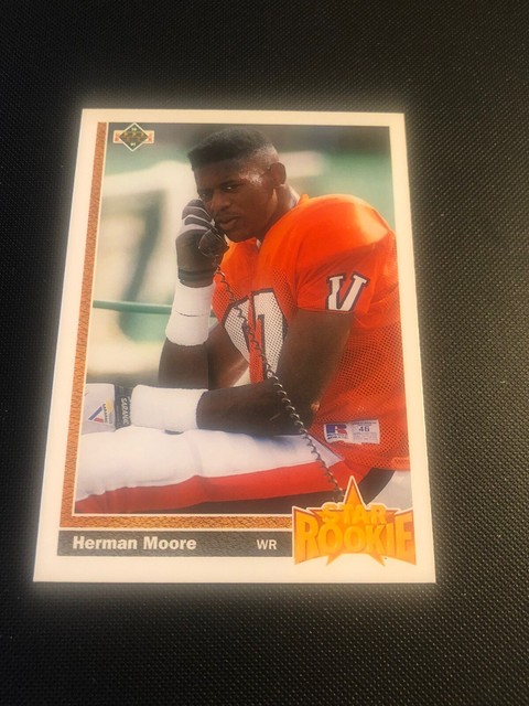 1991 Upper Deck Herman Moore Rookie Card RC EBay