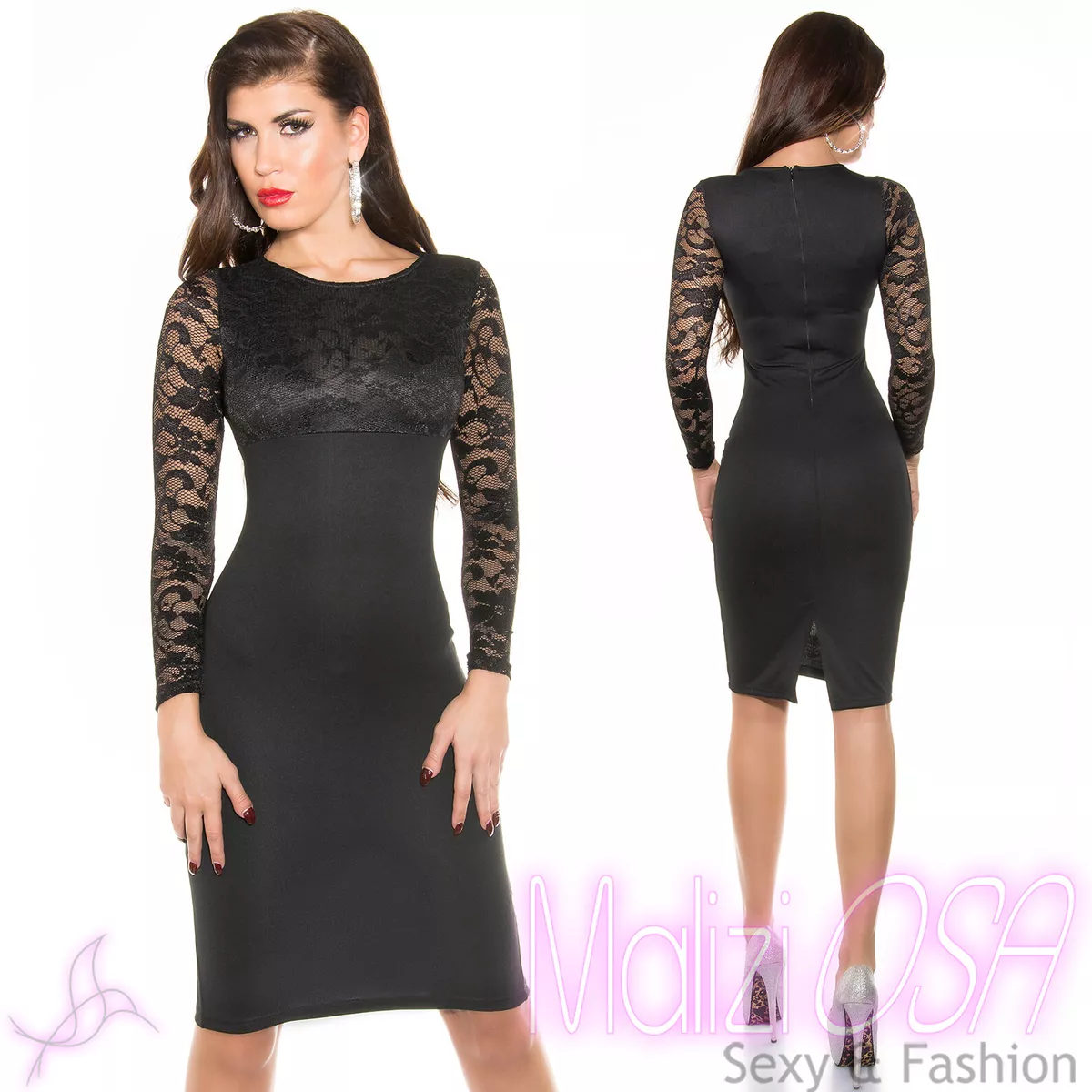 Tubino nero in pizzo store