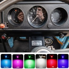 For VW Type 2 Baywindow T2 T25 T3 Dashboard Speedo 3 x LED Bulbs Green White Red
