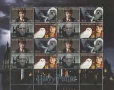 Foglio francobolli Harry Potter 2017 MNH