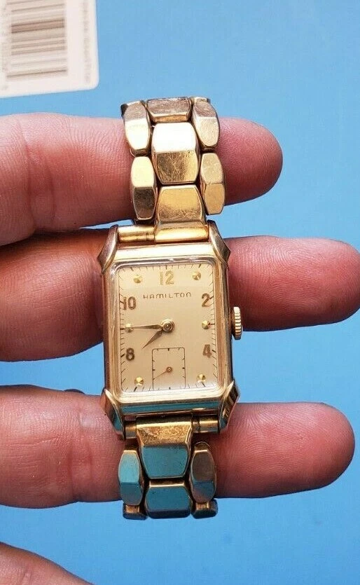 Hamilton 14k gold hotsell filled vintage watch