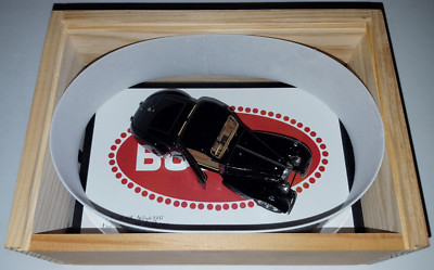 Heco Miniatures 1/43 1937 Bugatti 57C Atalante Black Road Car