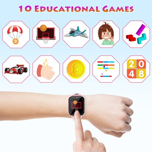 Kids Smart Watch with Music Player, Camera, Games, SOS Wrist Watch for Aged 3-14 - Picture 6 of 32