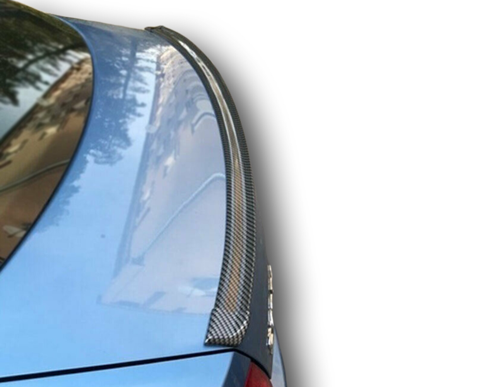 Carbon Painted Rear Spoiler Lip Trunk Aileron Spoiler Tuning for Thi