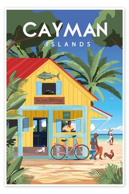 Poster Cayman Islands - Omar Escalante