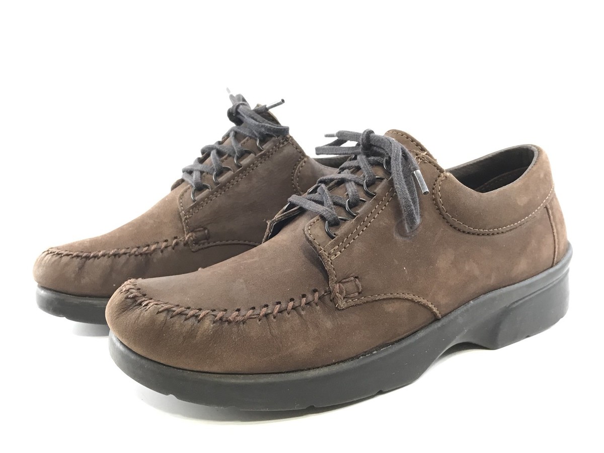 Vintage DEXTER Suede Boat Oxford Casual Shoes Brown Mens Size