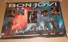 Bon Jovi Keep the Faith 2-Sided Original Promo Poster 24x36 RARE