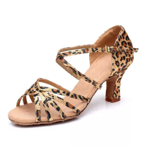 Neu Damen 5 cm Absatz Lateintanschuhe, Salsa, Latein Tanzschuhe, Ballroom DE* - Bild 9 von 28