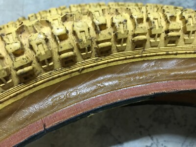NOS IRC BMX RACER Z-1 20×2.125 OLD BMX IRC Racer Hard Track Tires Yellow 20x2.125 Old School BMX