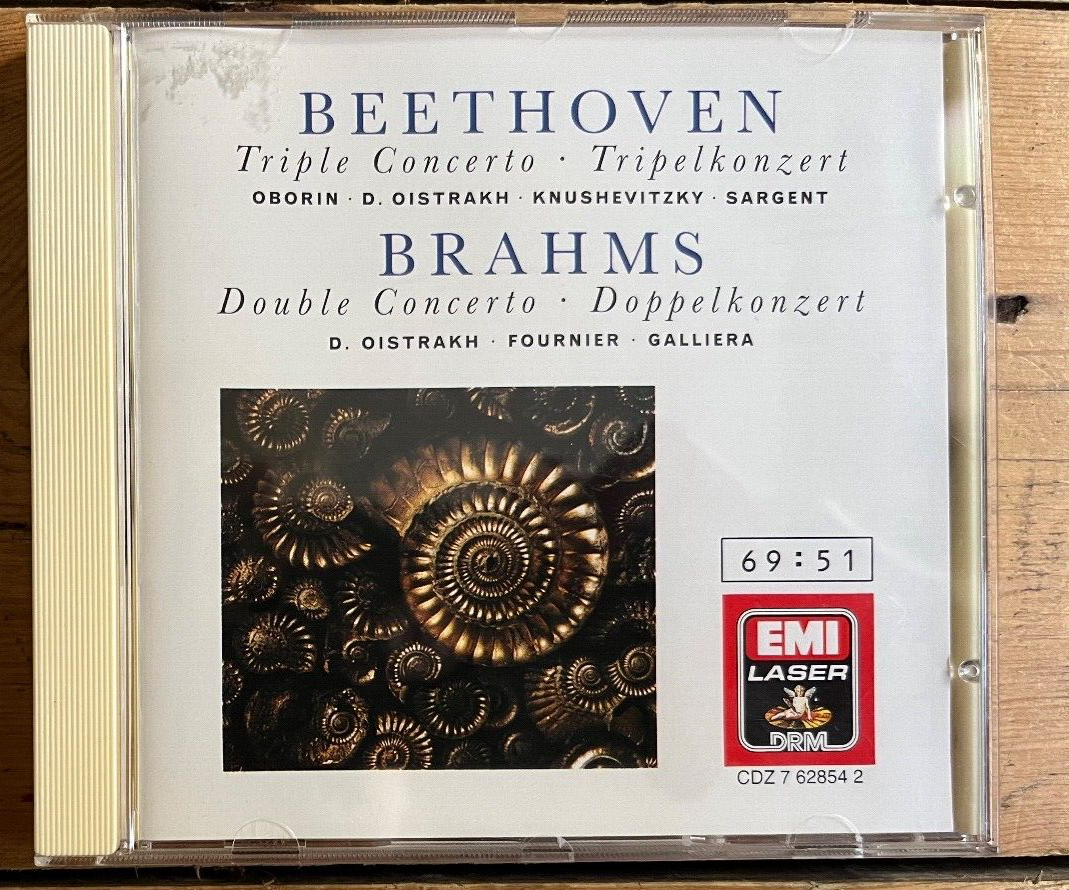 Beethoven Triple Concerto Double Concerto Oistrakh Fournier CD