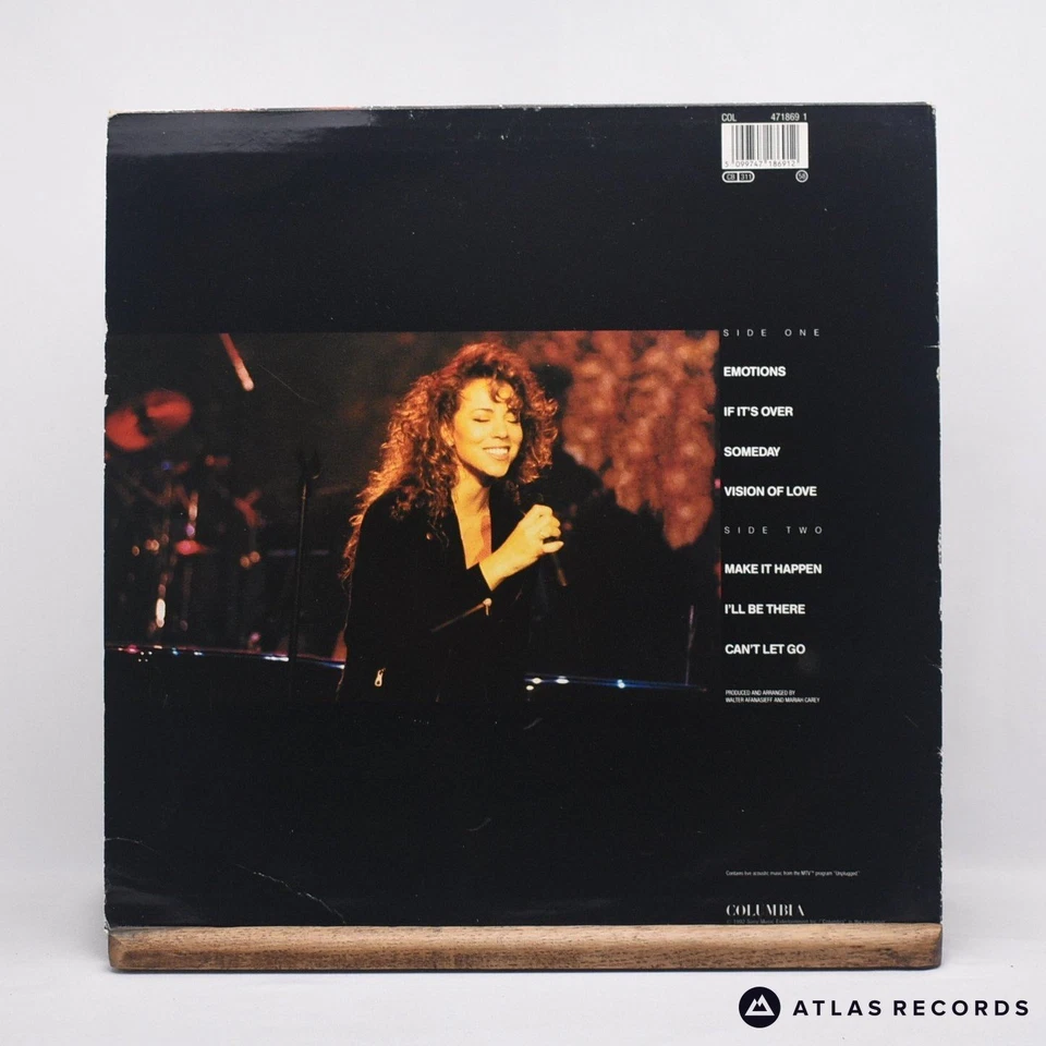 Mariah Carey MTV Unplugged EP 1A 1B 12" EP Vinyl Record 471869 1 - VG+/VG+ Foto 3 de 4
