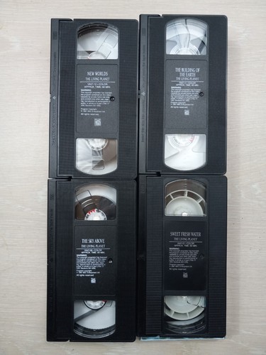 4x The Living Planet VHS New Worlds + Building Earth +Fresh Water + Sky Above - Picture 5 of 5