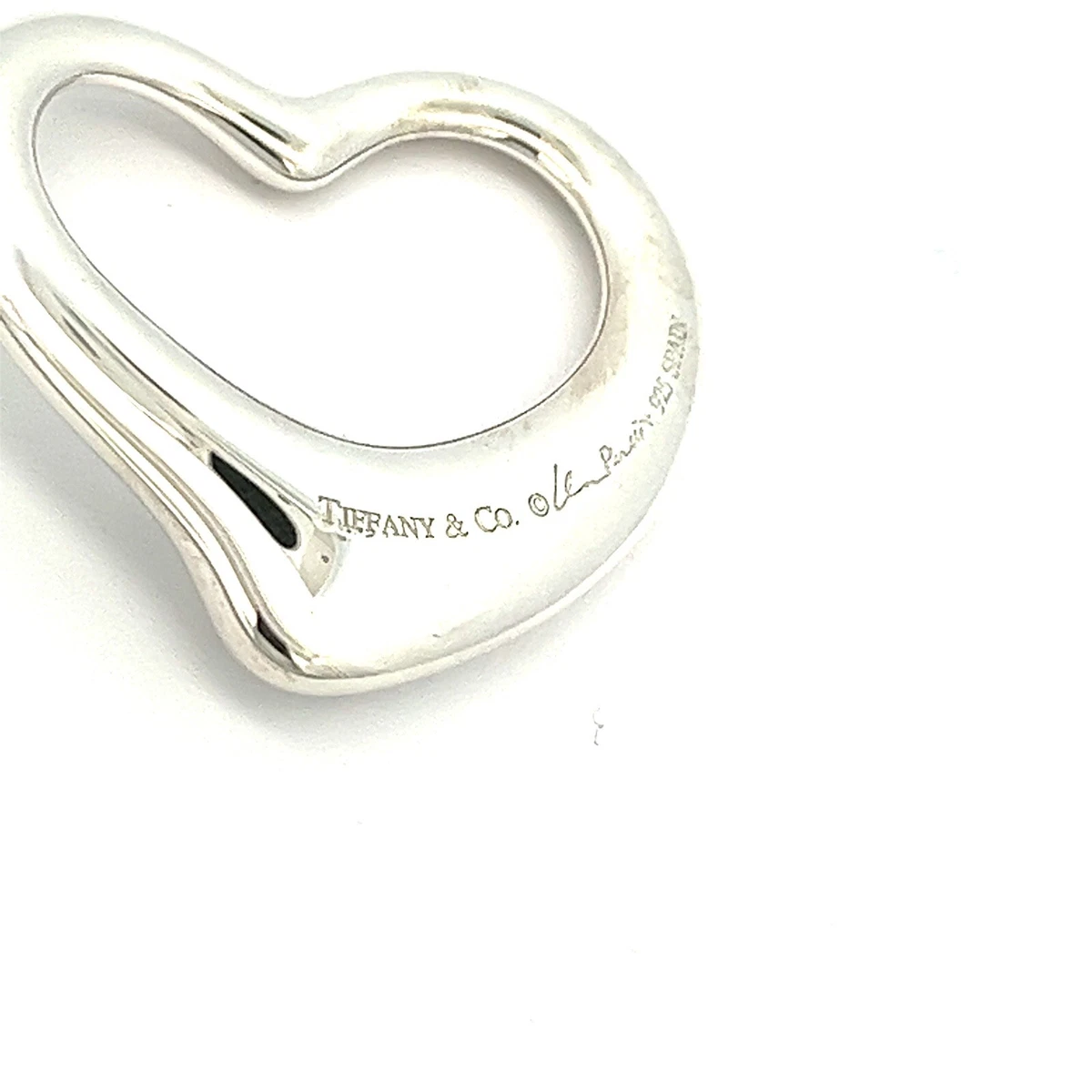 T CO TIFFANY CO ELSA PERETTI SPAIN 925 STERLING SILVER OPEN HEART PENDANT