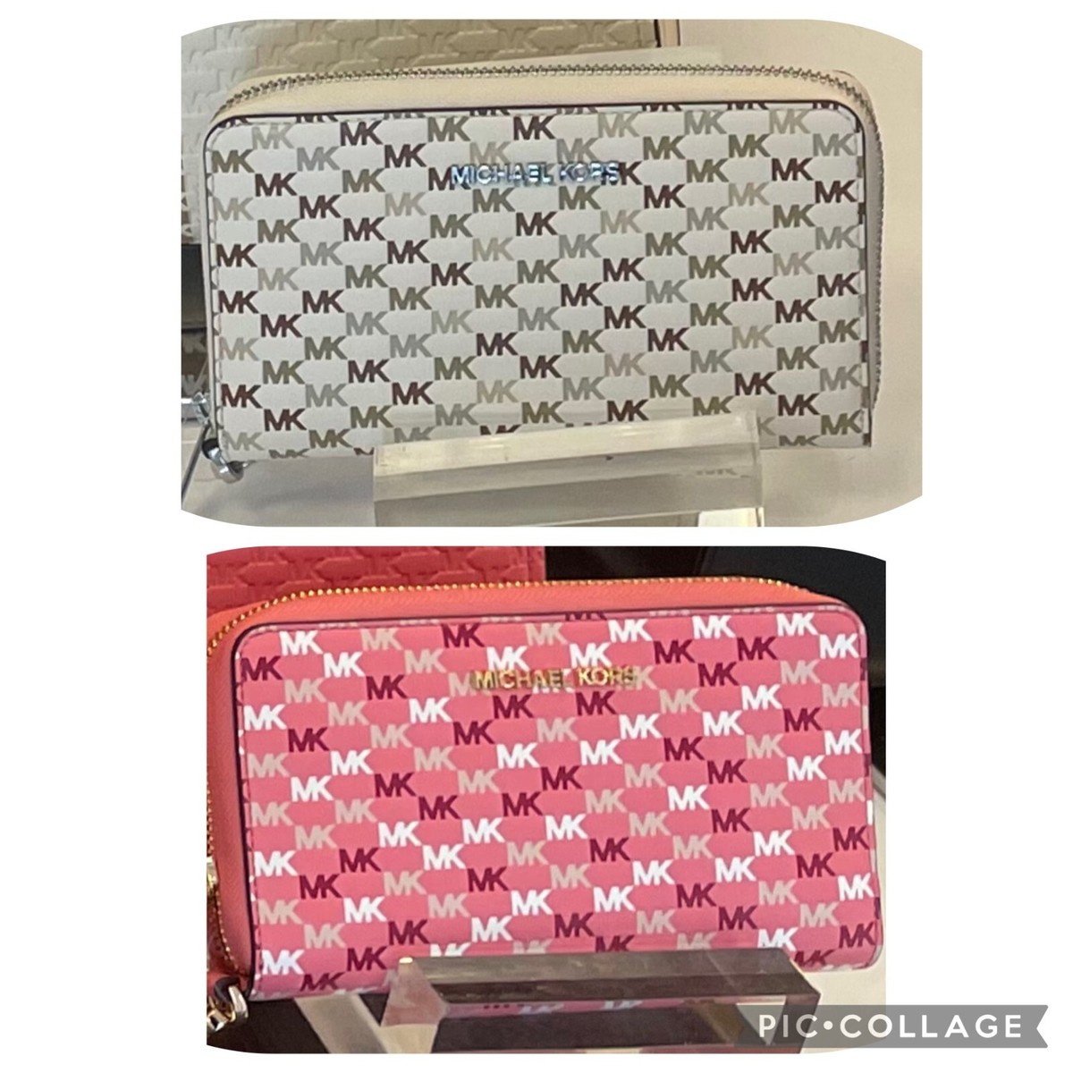 Michael Kors jet set large phone case wallet wristlet | eBay