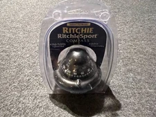 Ritchie X-10 Sport Bracket Mounted Compass Small Black Card is ~5 cms 12v Light