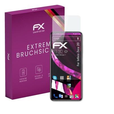 atFoliX Glasfolie für Infinix Zero 20 Displayfolie 9H Schutzpanzer