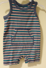 NWT Tea Collection Suba Kanga Pocket Shortall / Romper Size 3-6 Month