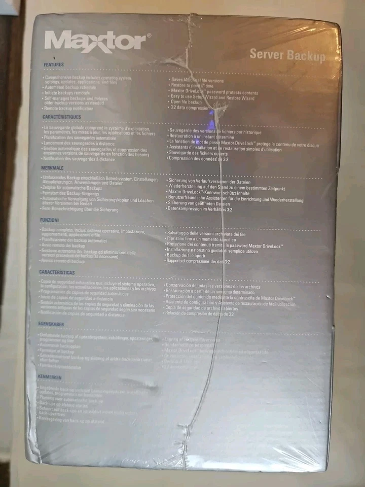 Factory Sealed Maxtor One Touch 2 Small Business Edition 200/300GB Backup Server - Image 3 of 4